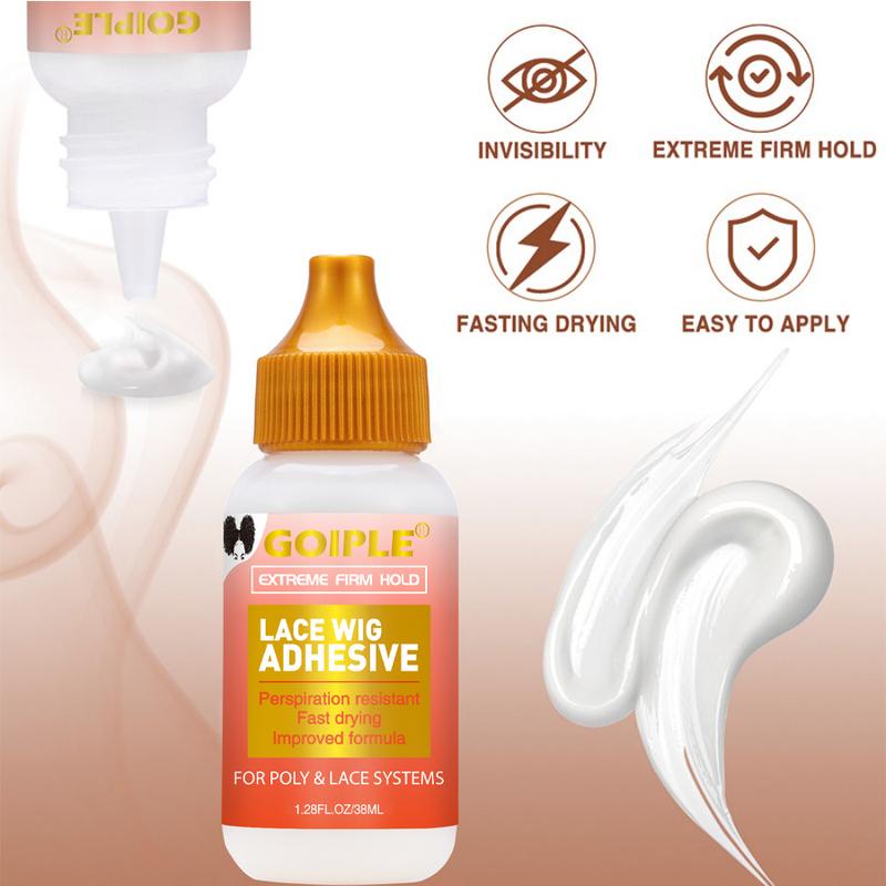 GOIPLE Wig Installation Kit Set with Lace Tint Mousse Melting Spray Wig Glue Remover Wax Stick Edge Control & Tools Wig Kit for Beginners & Daily