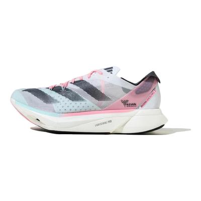 Adizero Adios Pro 3 Удобные Универсальные Кроссовки с Низким Верхом Унисекс Кроссовки для Бега Белый Серый JR2730