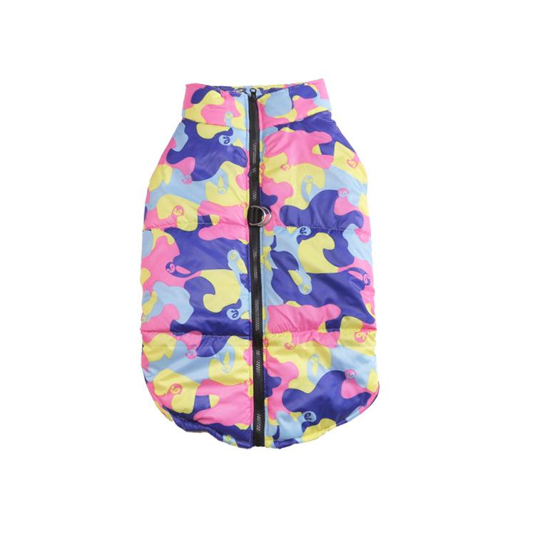 Зимний лыжный костюм для домашних животных, камуфляжный пуховик для собак, большой размер, жилет для собак, пальто для домашних животных, одежда, S-5XL