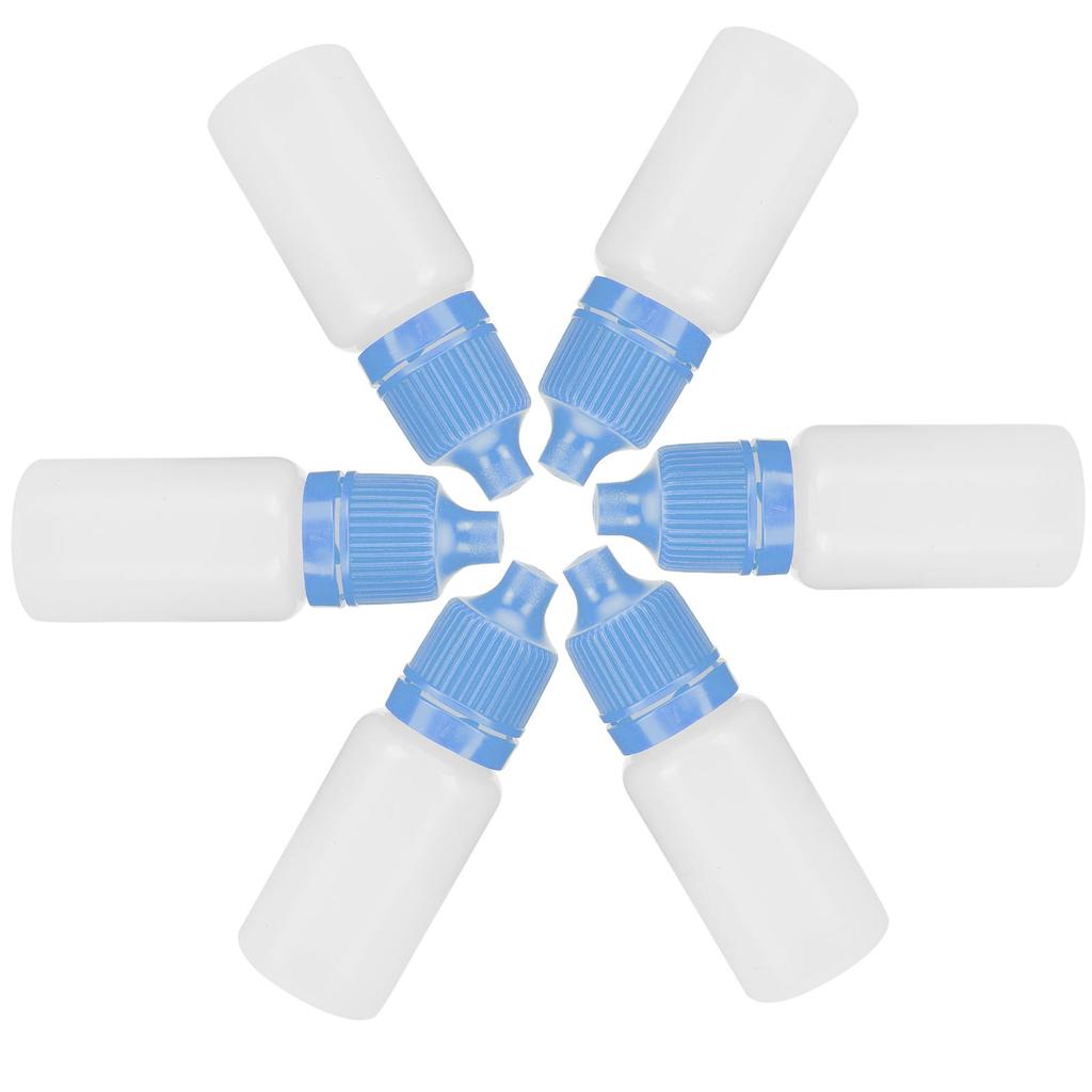 50Pcs 5ml Empty Dropper Bottles Squeezable Eye Liquid Bottle Container with Lids Plugs