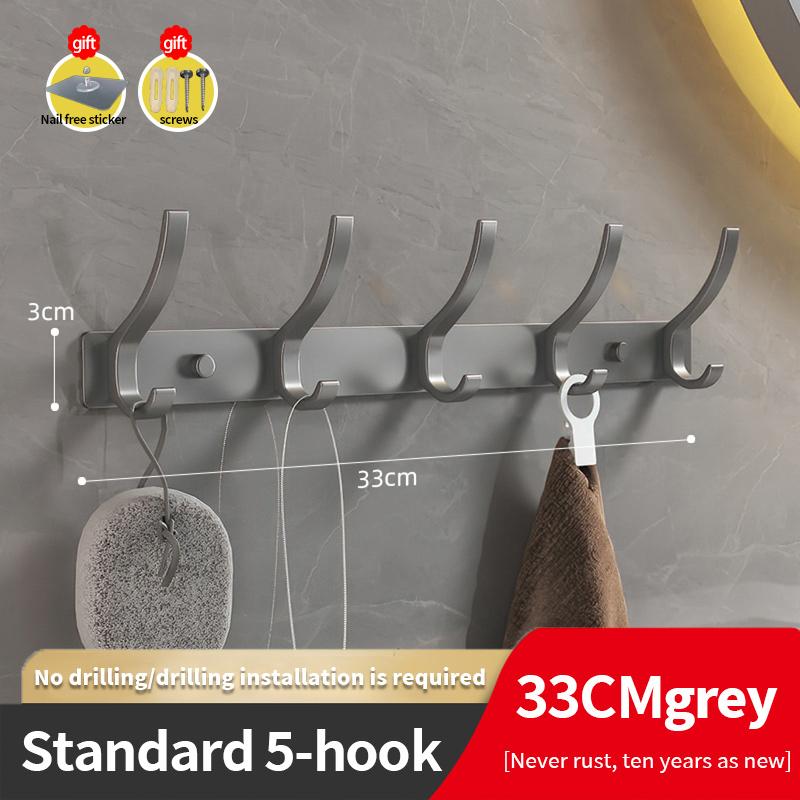 YUNJIEYA Черный/Белый/Цвет оружейной стали Дверные крючки Вешалка для одежды Хранение Спальня Крючок для одежды Настенный Кухонные аксессуары для ванной