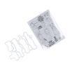 Clear Stamp Kit Unique Shape Decorative Transparent Template Embossing Cutting Die Set for DIY Scrapbook Crafts