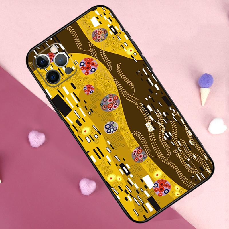 Чехол для телефона "Поцелуй" Густава Климта Для iPhone 17 Pro Max 11 14 15 16 Pro Max Plus 12 13 Mini 17 Air 16e Задняя крышка
