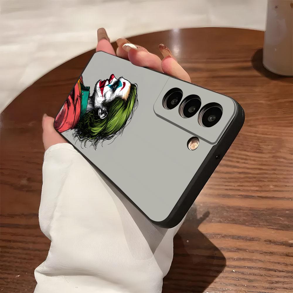 Счастливый F-Face J-Jokers Чехол для телефона для Samsung S26 S25 S24 FE S23 S22 S21 Plus S20 Ultra Note20Ultra Черный Мягкий чехол