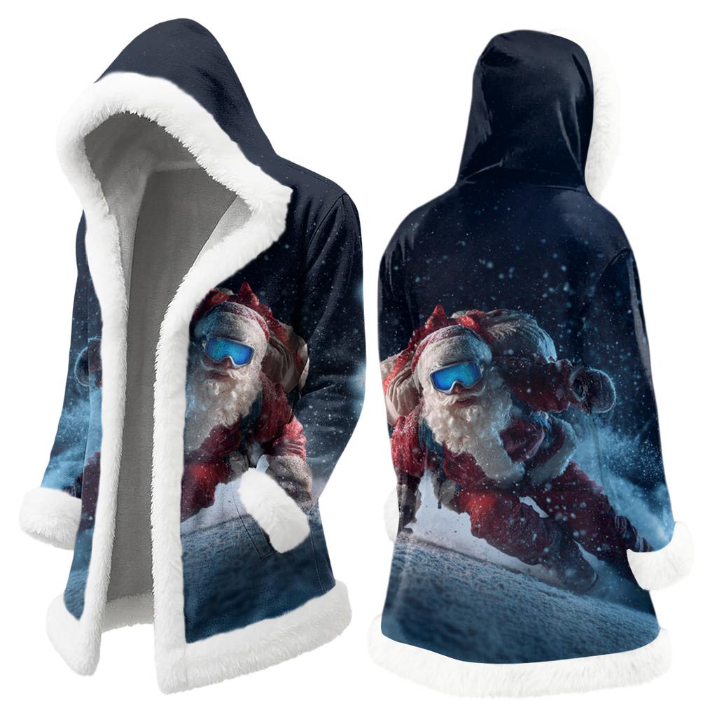 Мужская повседневная куртка с рождественским принтом