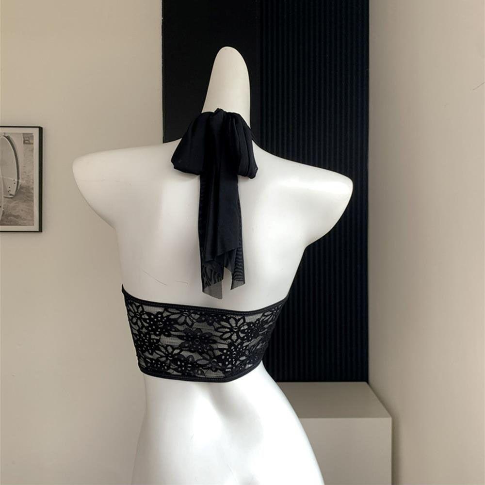Кружевной топ-корсет на тонких бретелях облегающего кроя, прозрачный корсет на косточках, элегантный кружевной корсет с цветочным узором, женский