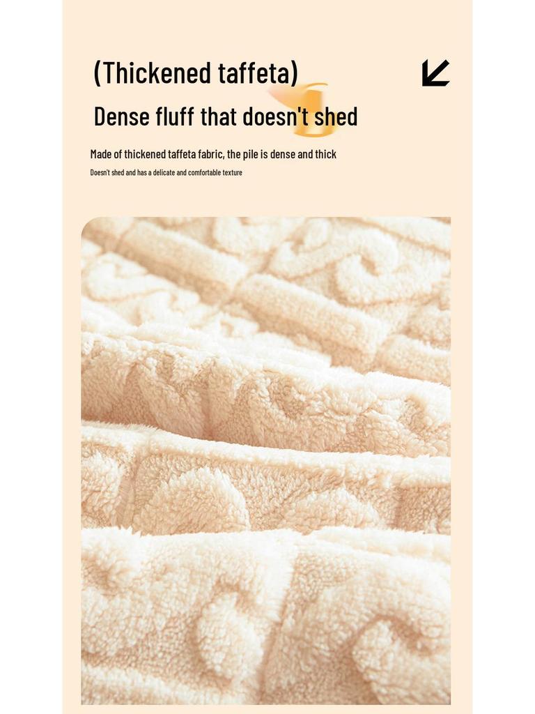 Зимний утолщенный наматрасник из тафты и бархата - Мягкое молочное бархатное постельное белье для общежития, односпальный или двуспальный