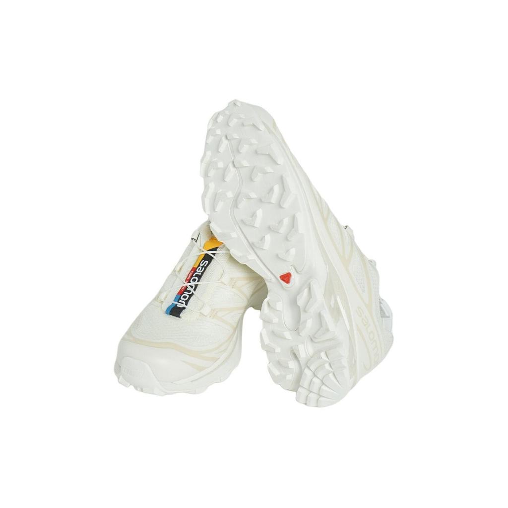SALOMON XT-6 Non-Slip Durable Comfortable Low-Top Outdoor Functional Shoes Unisex Shoes White Beige 474453