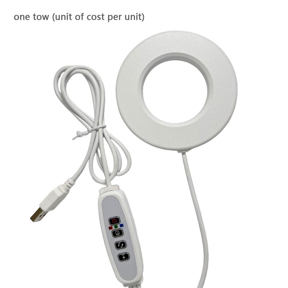 Светодиодная лампа полного спектра с 4 уровнями регулировки яркости для выращивания растений, регулируемая по высоте подсветка для комнатных растений