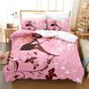 3D односпальная/двуспальная кровать, комплект постельного белья «Цветочная фея», пододеяльник для комнаты девушки, 2/3 шт., AU140 * 210, полноразмерный детский комплект, мягкий домашний текстиль