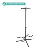 uxcell Double Guitar Adjustable Tripod Stand with Neck Holder for Electric Acoustic Guitars and Folding Tripod Guitar Stand for Two Guitars Stand,