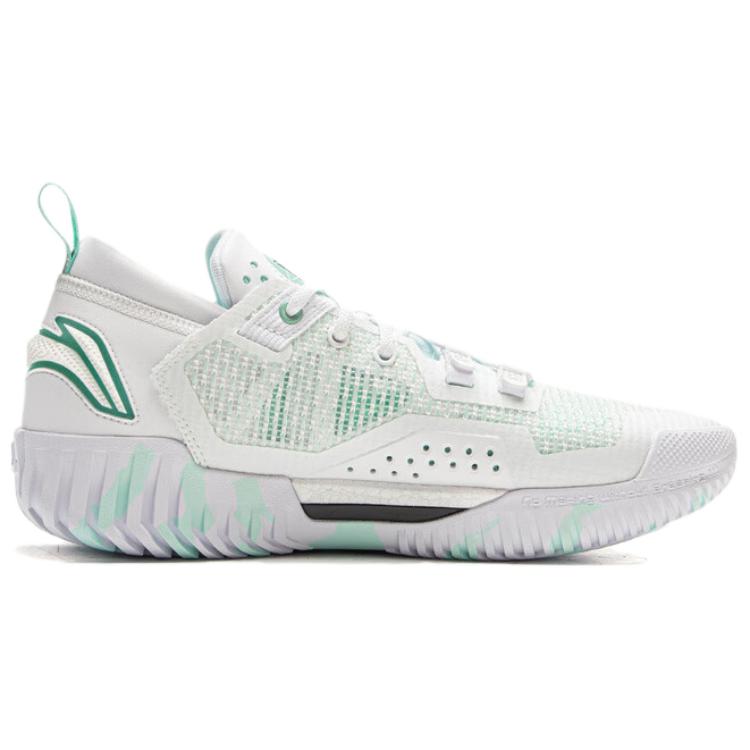 Li Ning BadFive 3 Низкие амортизирующие, износостойкие низкие баскетбольные кроссовки Мужские Стандартные Белые ABFU005-71