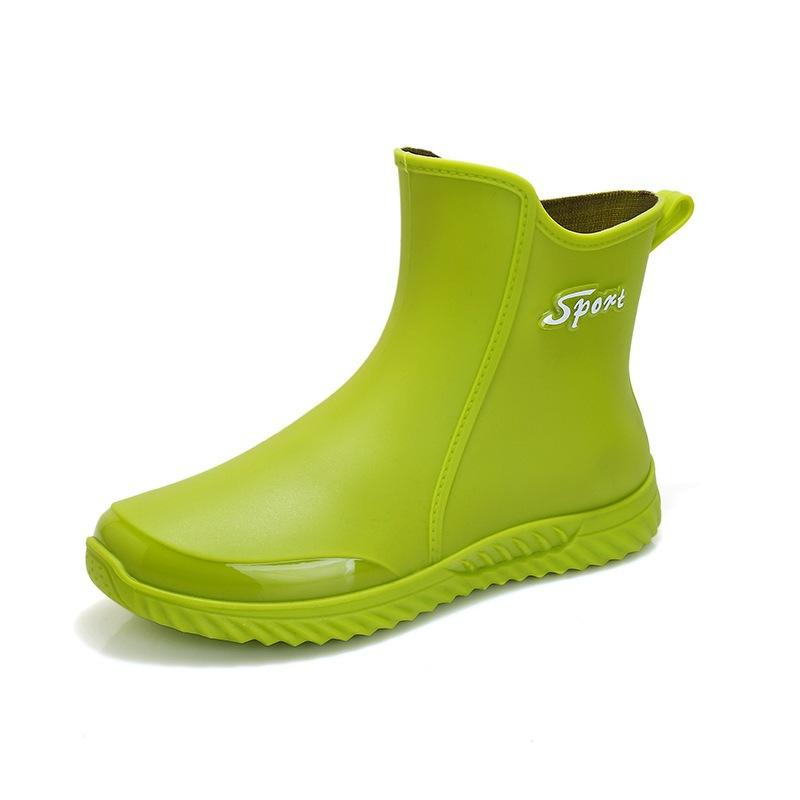 2025 новые дождевики мужские короткие водонепроницаемые резиновые ботинки повседневные сапоги для рыбалки автомойки рабочие водонепроницаемые сапоги нескользящие бархатные дождевики