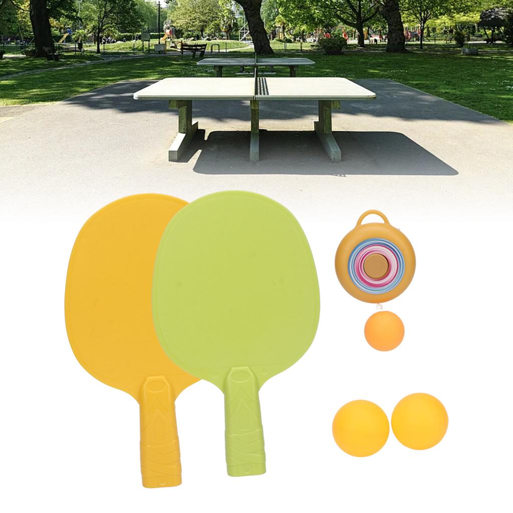 Indoor Hanging Table Tennis Hand Eye Coordination Toy 2 Racket Hanging Pingpong Trainer for Children Adult