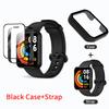 9D Glass Case +Strap For Redmi Watch 2 Lite PC Hard Cover Screen Protector Watchband Bracelet for Redmi Watch2 Lite Accessories