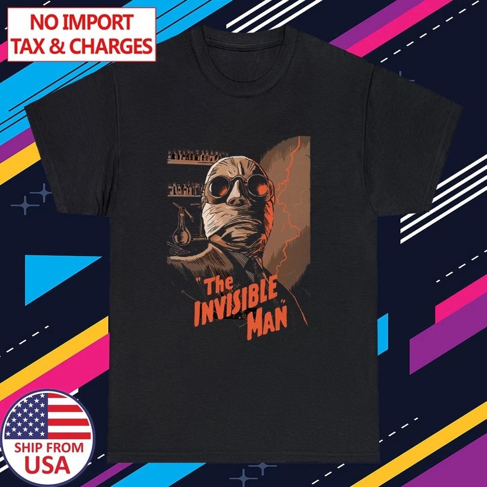 The Invisible Man Movie Men's Black Size S-5XL