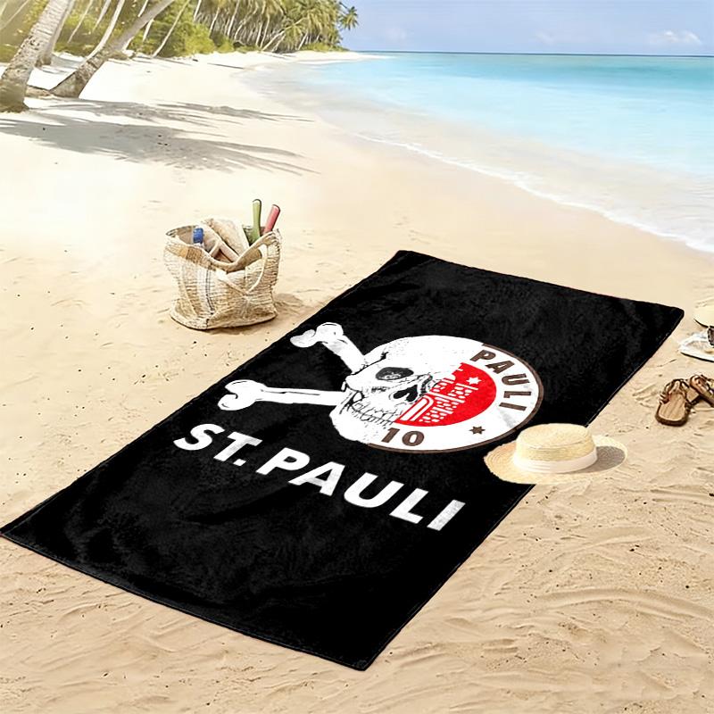 Улица. Пляжное полотенце Pauli FC Print, Большое мягкое быстросохнущее полотенце для пляжа, кемпинга, плавания