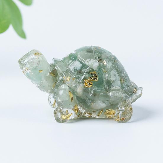 Faux Crystal Turtle Figurine Artificial Tortoise Miniature Statue Epoxy Resin Table Centerpiece Car Home Office Decoration Adult Sex Wear