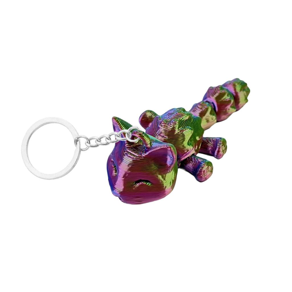 Уникальный брелок-подвеска в виде кошки, напечатанный на 3D-принтере, прочный брелок-подвеска в виде кошки, легкий брелок с исключительной детализацией