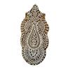 Hand Carved Stamp Floral Indian Wooden Textile Stamps Brown Decorative Blocks