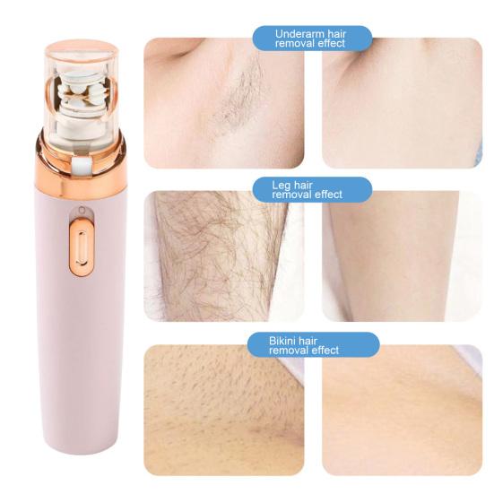 Women Face Epilator Cordless USB Rechargeable Waterproof Face Body Bikini Area Arm Leg Hair Removal Device Electric Hair Remover Trimmer Shaver