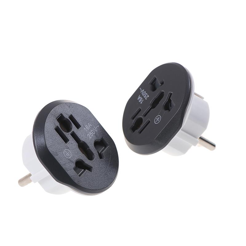 Универсальный адаптер для путешествий по ЕС, 16 А, евроконвертер, вилка переменного тока из Великобритании, США, Австралии в ЕС