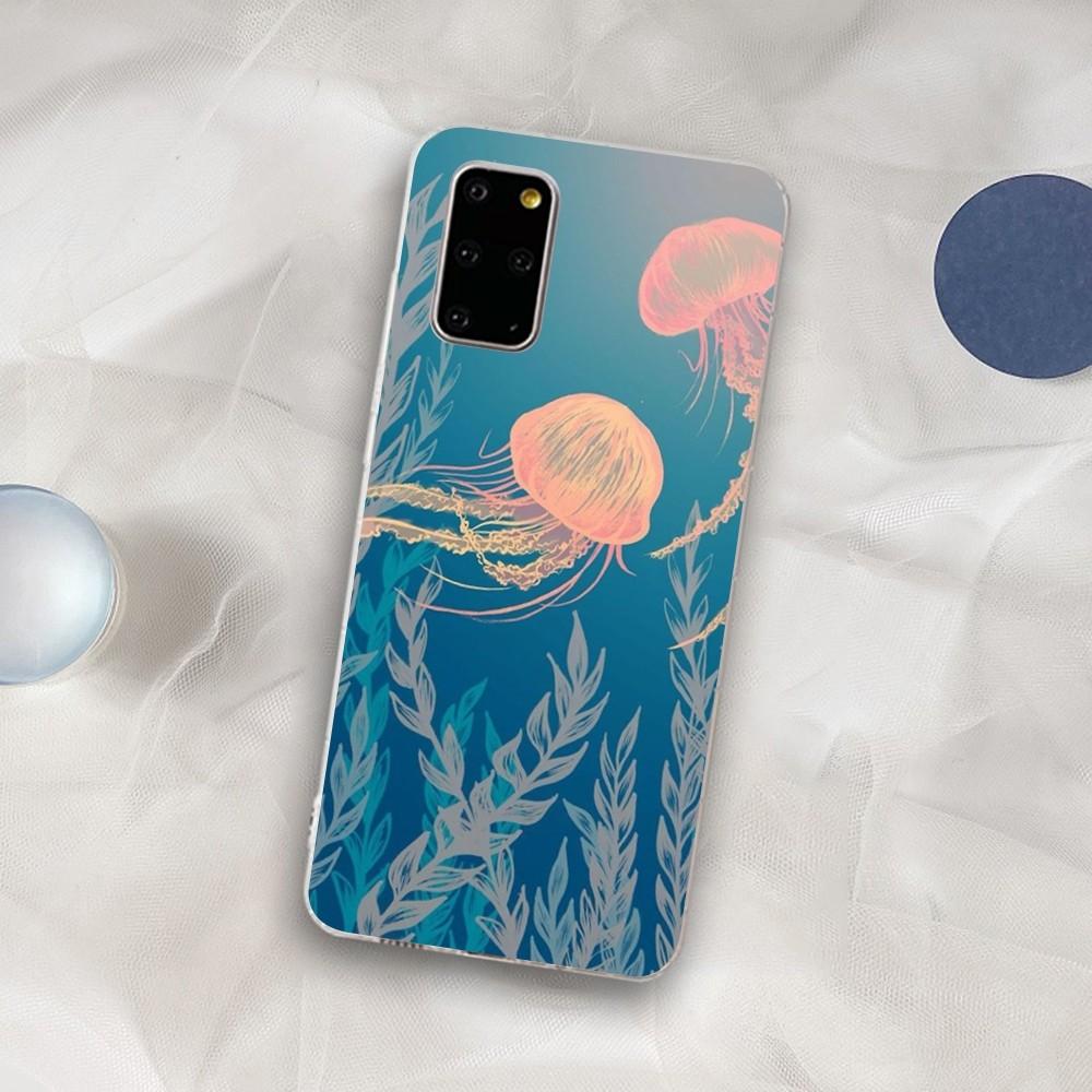 Милый мультяшный чехол для телефона с медузами для Samsung S21 A10 для Redmi Note 7 9 для Huawei P30Pro Honor 8X 10i