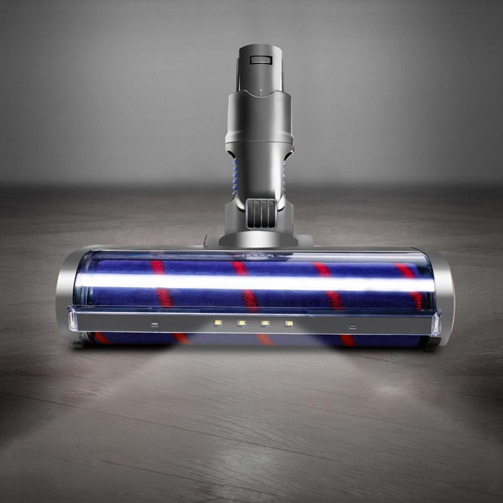 Электрическая турбо-роликовая щетка для Dyson V6 DC58 DC59 DC61 DC62 Быстросъемная щетка со светодиодной подсветкой для ковров с твердым полом
