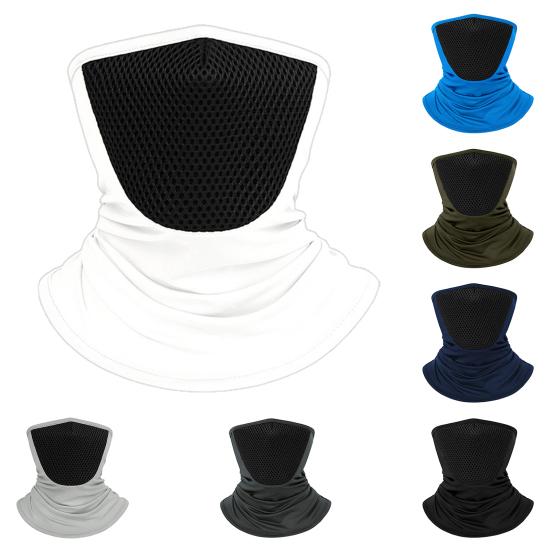Summer Cycling Face Guard Neck Gaiter Windproof UV Protection Breathable Quick Drying Men Women Outdoor Bandana Neck Scarf Face Shield