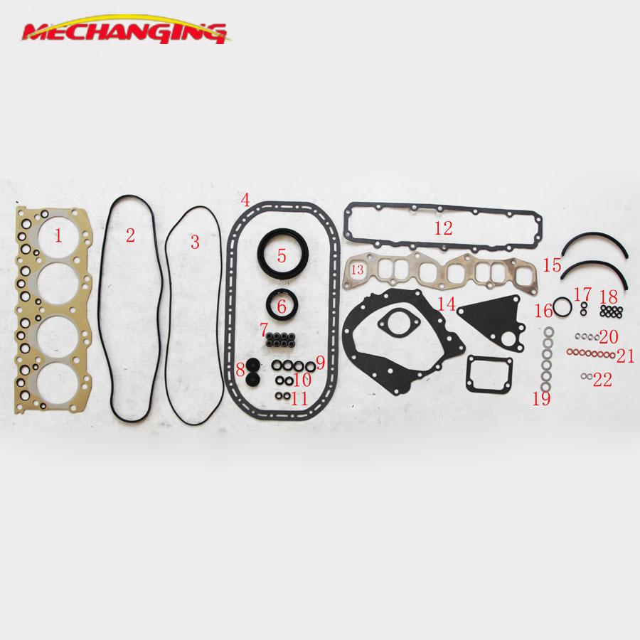 FOR OPEL CAMPO CHEVROLET PICK-UP LUV 2.2 D C223 Metal Engine Rebuilding Kits Engine Gasket Set 50072700 Mechanging