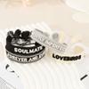 Регулируемые плетеные браслеты дружбы Уникальные и счастливые плетеные браслеты для влюбленных Ювелирные изделия Подарки