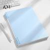 Agenda Notebook A5 Spiral Notebook, Lined /Horizontal Grid/Blank Inner Page, Flat Lay Journal for Notes Morandi Solid Color Cover Sketchbook