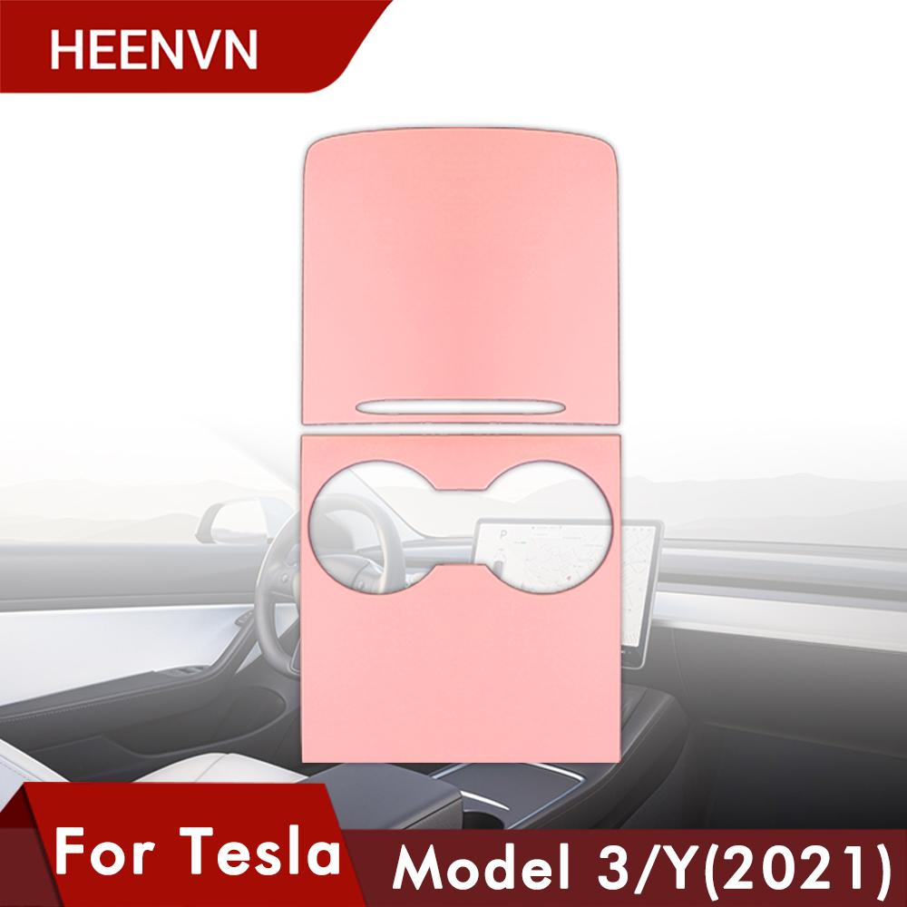 Центральная панель управления автомобиля Модель Y, защитная деревянная текстура для Tesla Model 3, 2021, аксессуары, нашивка из углеродного волокна, ABS, модель