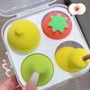4/5/6pcs Makeup Sponge Set Cosmetic Puff for Foundation Cream Powder Concealer Make Up Blender with Box Flower Series