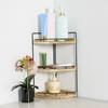 2-Tier Bathroom Counter Organizer Counter Corner Shelf Strong Load-bearing Easy To Assemble Bathroom