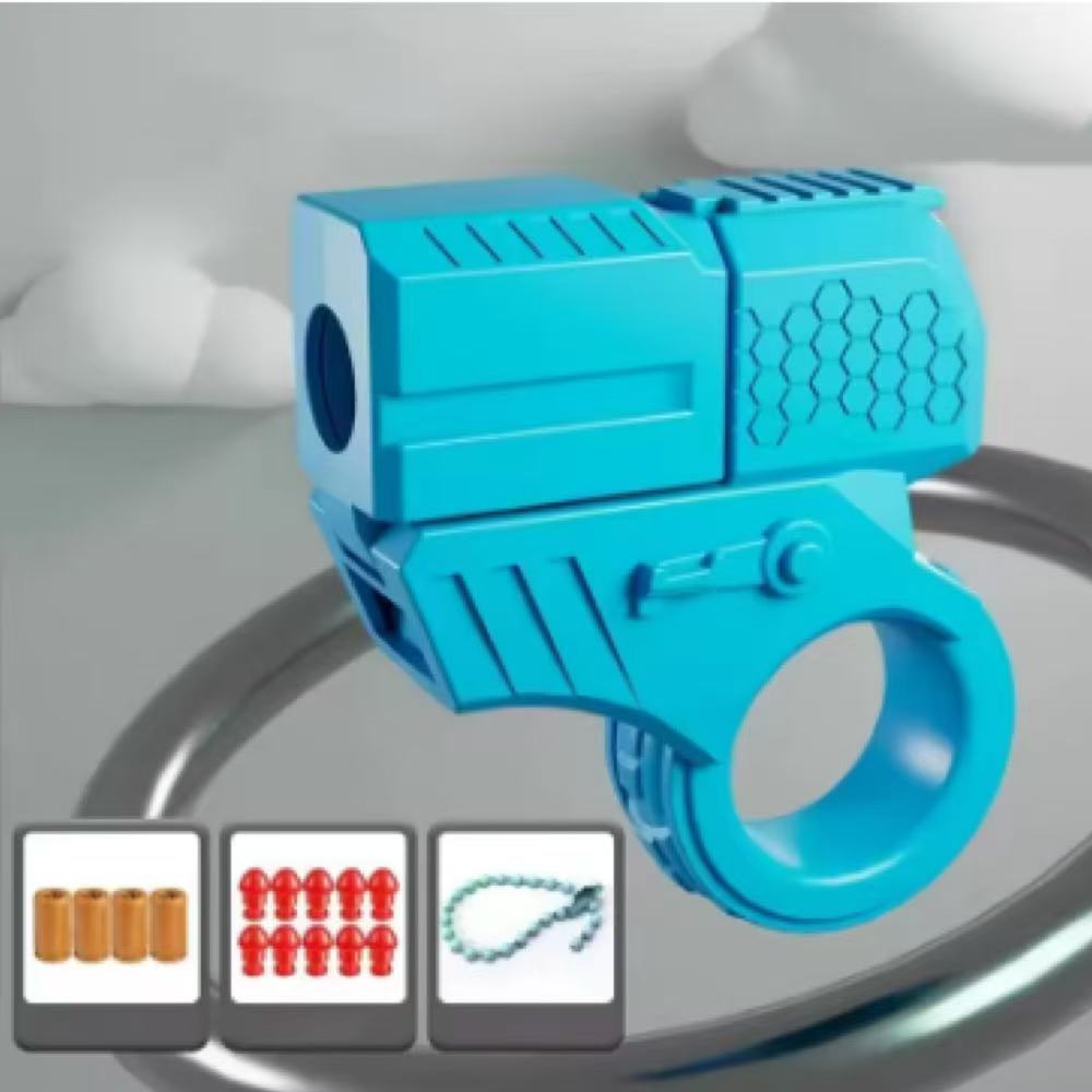 Новый Мини-пистолет с выбросом гильз, может запускать, декомпрессионный, EDC, кольцо для пальца, пистолет, спиннер-непоседа, трещотка, игрушка для снятия стресса и тревоги, пистолеты