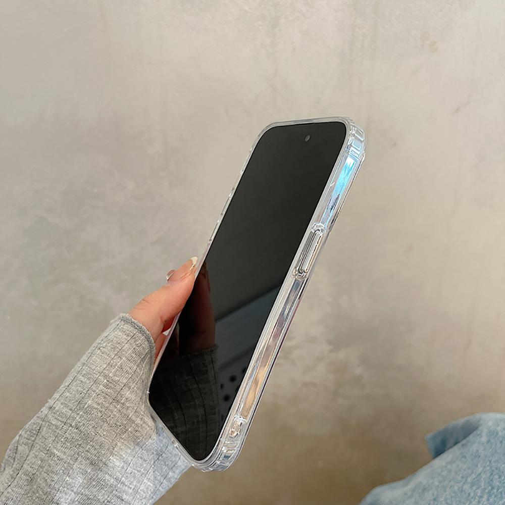 Зеркало для макияжа с милым медведем, мультяшным кроликом, противоударный чехол для телефона для Iphone 14 11 12 13 Pro Max, мягкая задняя крышка с забавными буквами