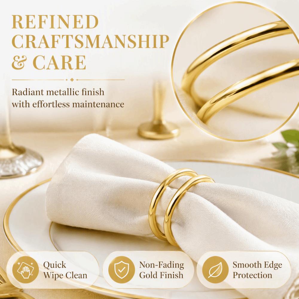 30pcs Double Loop Napkin Ring Plastic Tabletop Holder Modern Napkin Holder Holiday Banquet