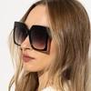 Oversized Big Frame Sunglasses Women For Men Luxury Brand Designer Vintage Sunglasses Popular Punk Leopard Beach Shades Uv400