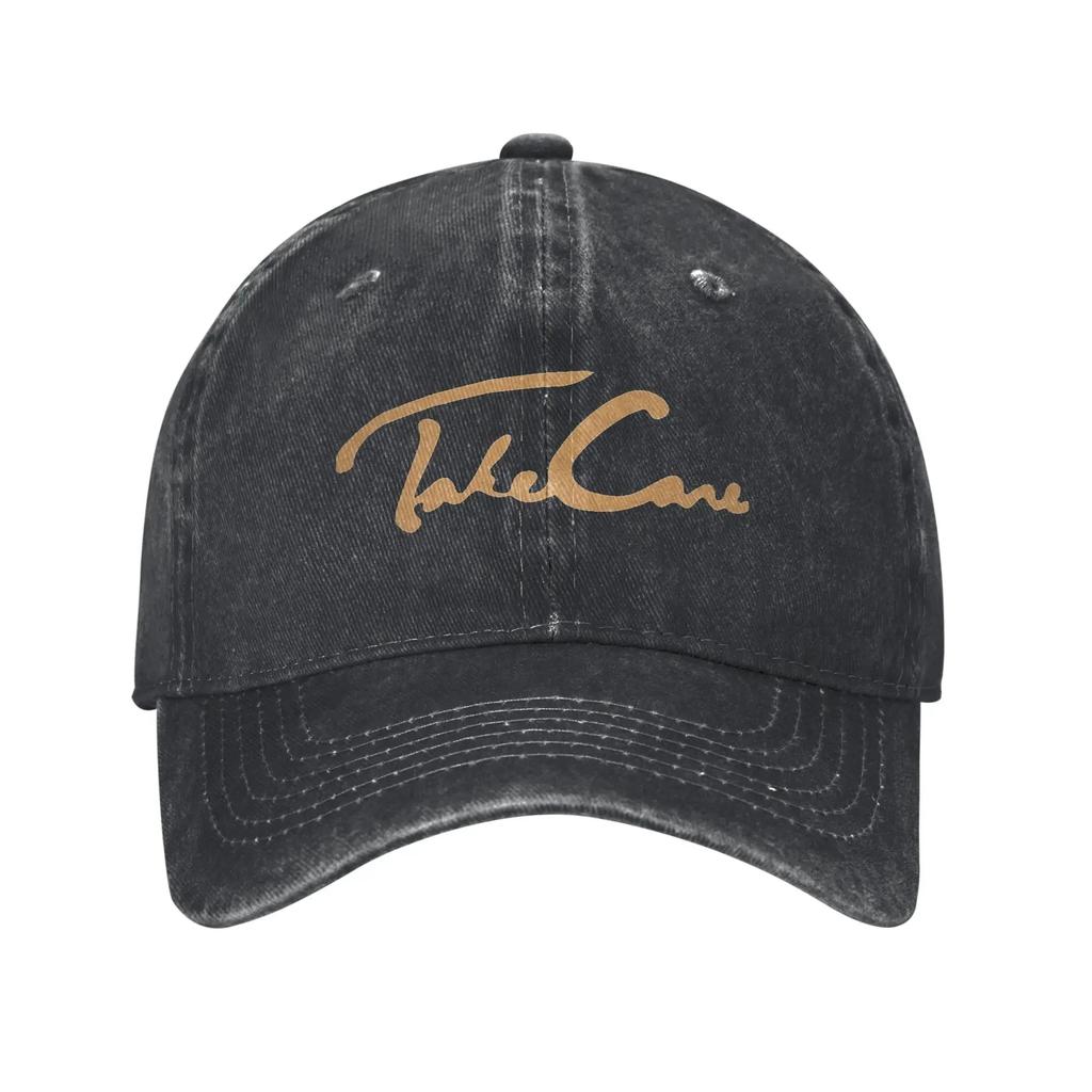 Drakes Take Care Unisex Baseball Caps Distressed Denim Caps Hat Vintage Outdoor Running Golf Unstructured Soft Headwear