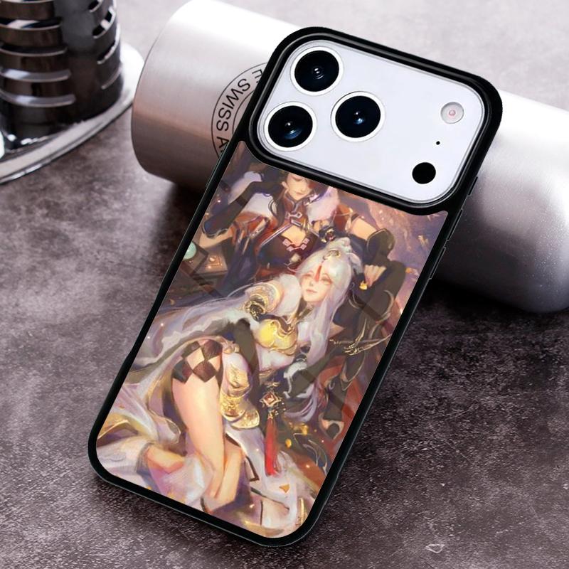 Чехол для телефона Genshin Impact Бейдоу для iPhone 17 16 15 Pro Max Air 14 13 12 11 Plus Ударопрочный чехол