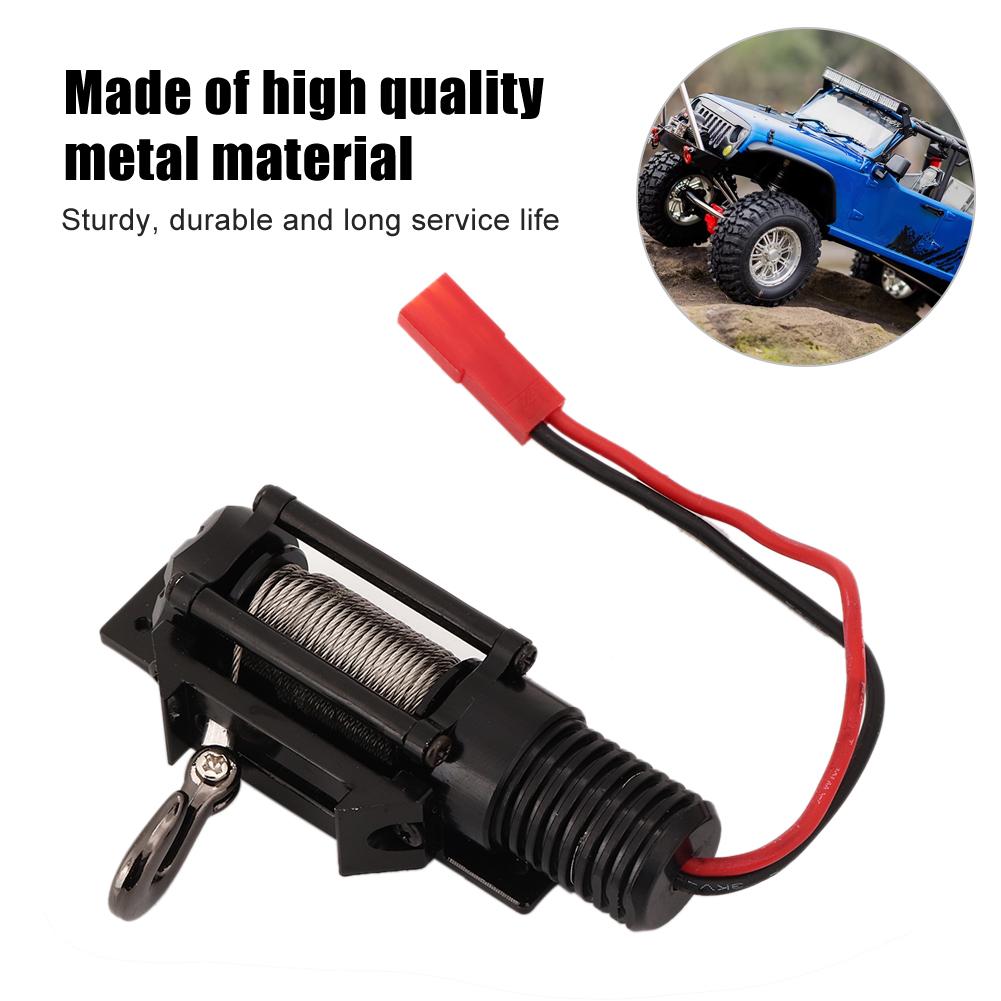Full CNC Metal RC Winch Spare Upgrade Parts Accessories for 1Celsius10 SCX10 Crawler D90