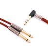 Стандартный стереофонический штекер, штекер монофонического телефонного штекера x 2 Чистая медь 4N OFC толстый и гибкий нейлоновый аудиокабель с отделкой [WVY-P56-1.5] 6,3 мм