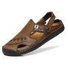 Summer Foreign Trade Sandals Men's Leather Outdoor Beach Shoes Casual Large Size Men's Shoes Bag Head Dual-purpose Cool Slippers