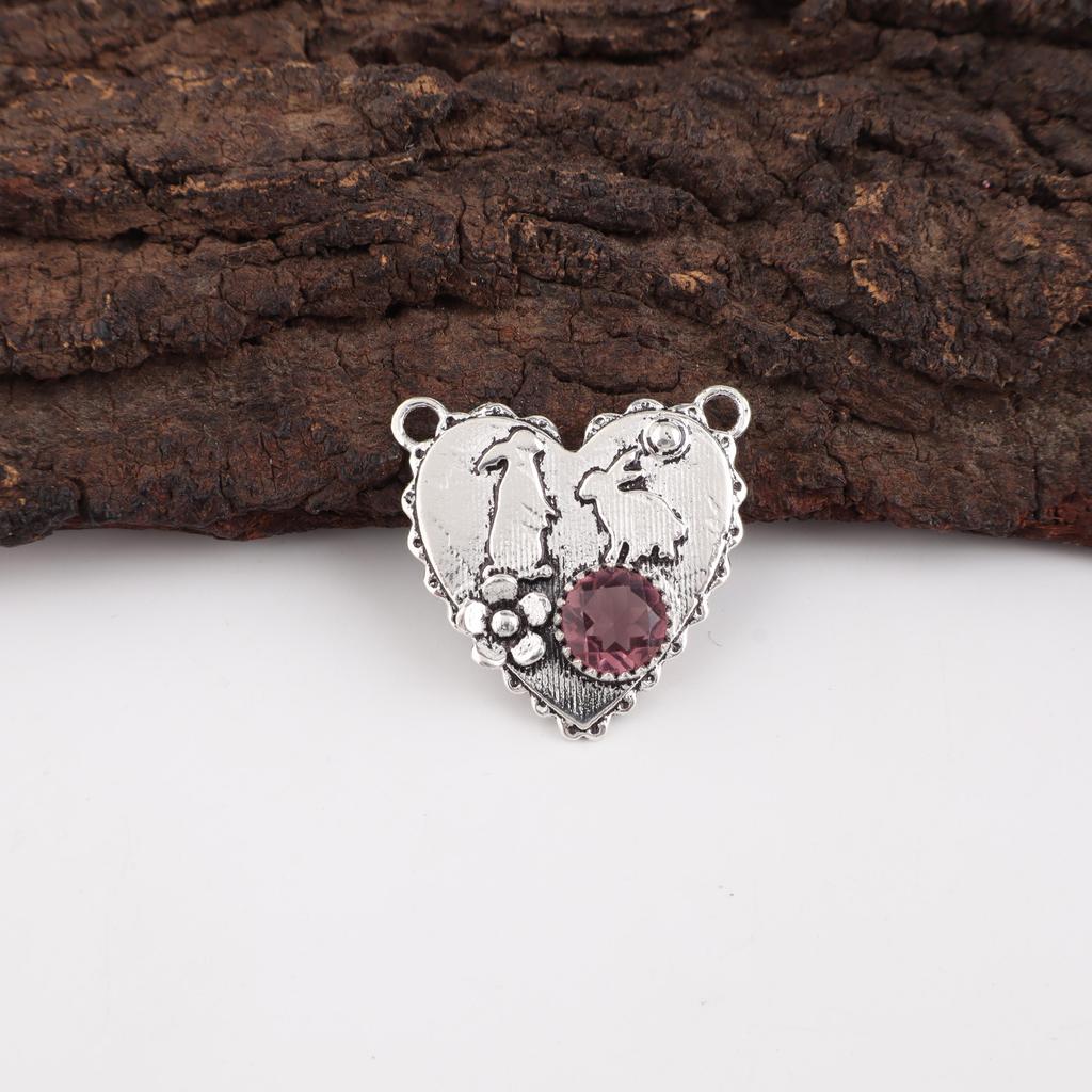 Ювелирные изделия из драгоценного камня родолит, серебряный кулон ручной работы, кулон из цельного серебра 925 пробы для подарка матери