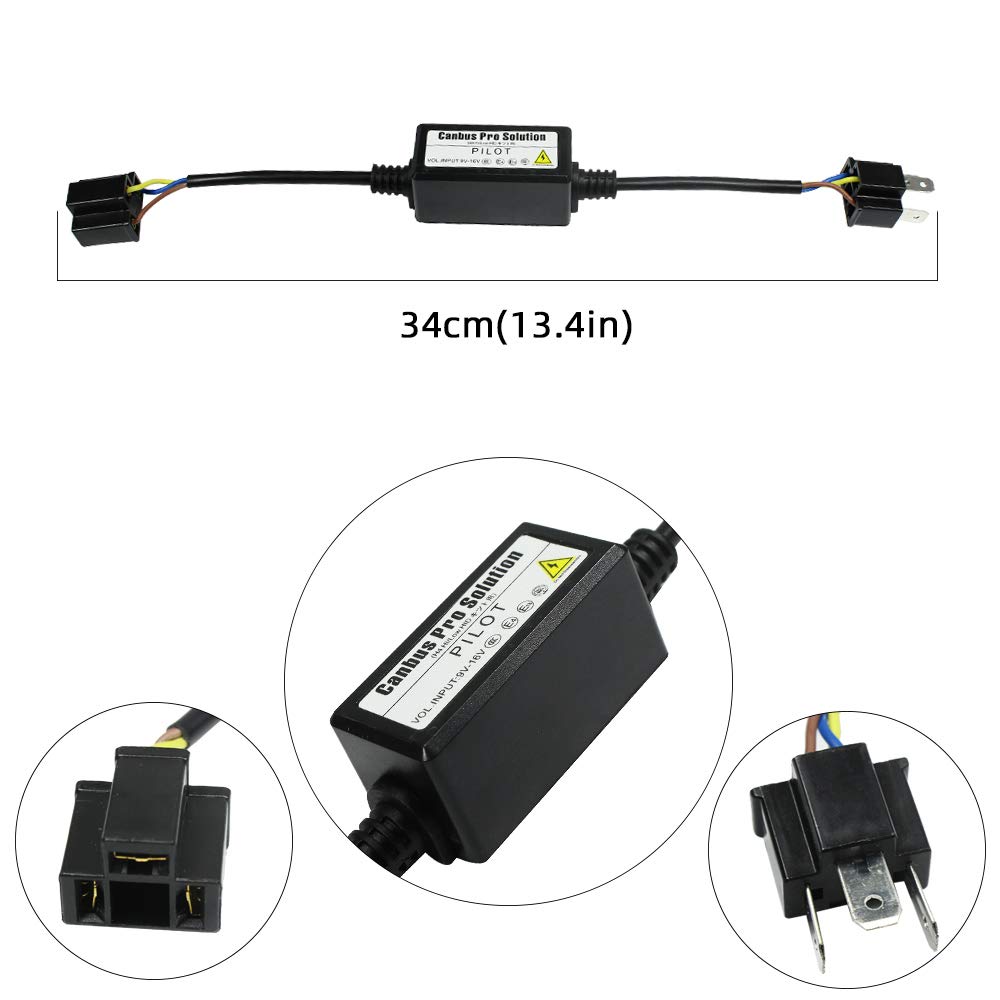 YUNPICAR LED H4 Hi/Low Двойного Использования, LED Декодер, Фара, Предотвращение Мерцания LED, Канселлер, Блок