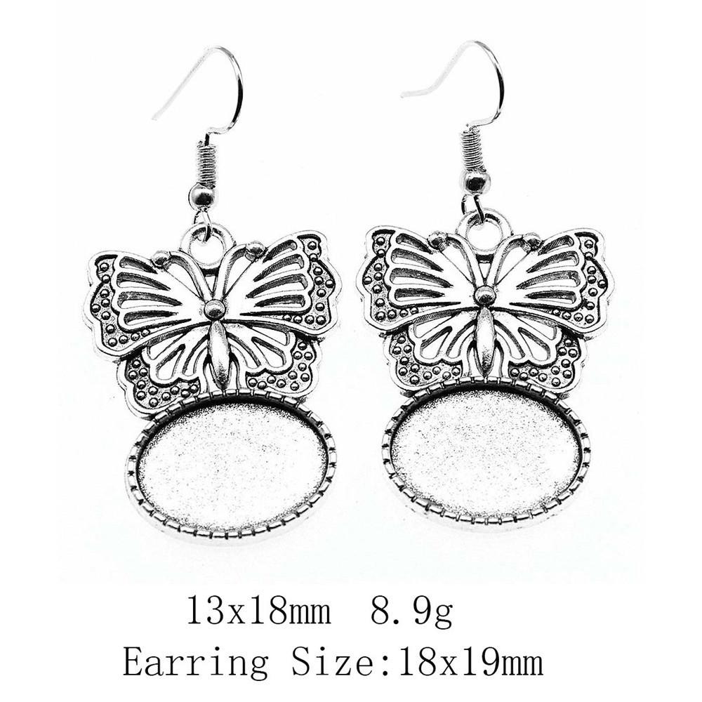 Подарки для женщин Винтажные серьги Овальные серьги-крючки Стеклянный кабошон Основание Подставка Подставка Серьги-подвески и подвески Женские сумки Серьги