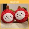 Plush Keychain Lychee Toy Stuffed Doll Pendant Backpack Decoration Gift Kids