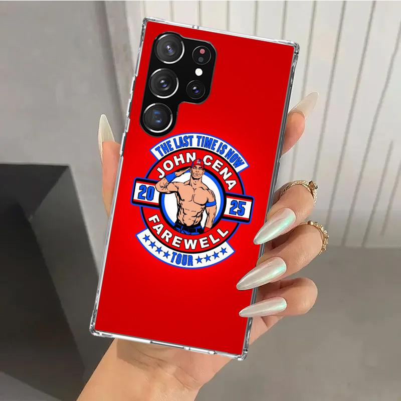 Чехол для телефона J-John C-Cena для Samsung Galaxy S26 S24 S23 Ultra S25 Edge S22 S21 Plus S20 FE + Мягкий чехол с принтом Funda Galaxy S25 S