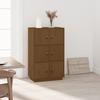 820175 vidaXL Highboard Honey Brown 67x40x108,5 Cm Solid Pine Wood